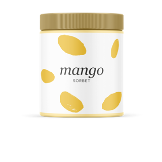 0,5 liter mangosorbet