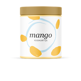 0,5 liter yoghurtijs mango