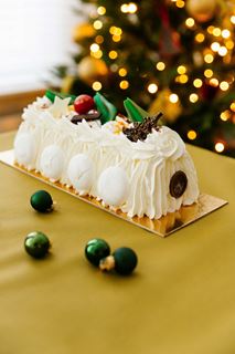 Klassieke buche slagroom