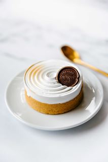 Meringue/citroen ijstaartje