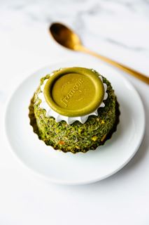 Pistachecrumble ijstaartje